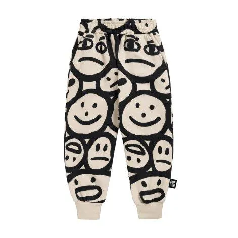 Trainer pants Silly Faces Off White - Little Man Happy