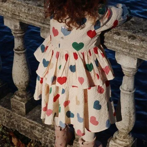 Robe Elin Frill Bon Coeur Colore Frappe - Konges Sløjd