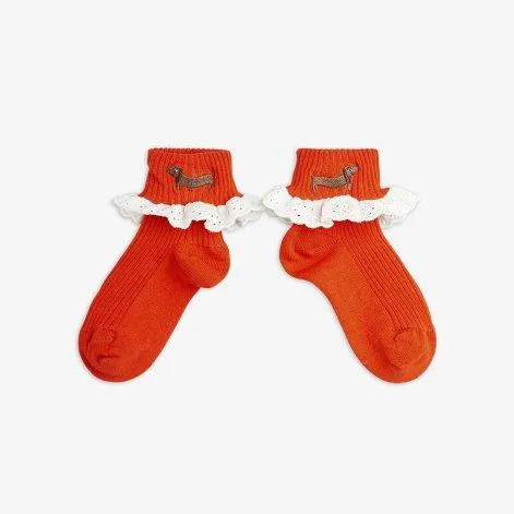 Socken Dog Red - Mini Rodini