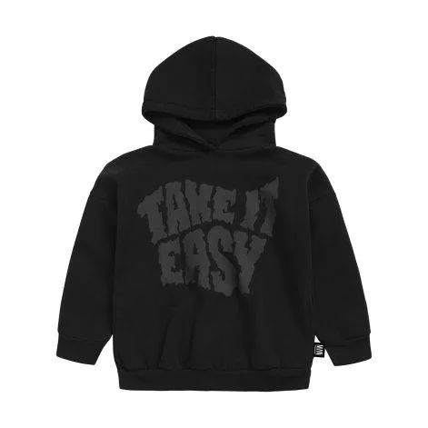 Sweat à capuche Take it Easy Black - Little Man Happy