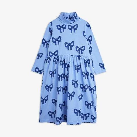 Bow Aop Blue dress - Mini Rodini