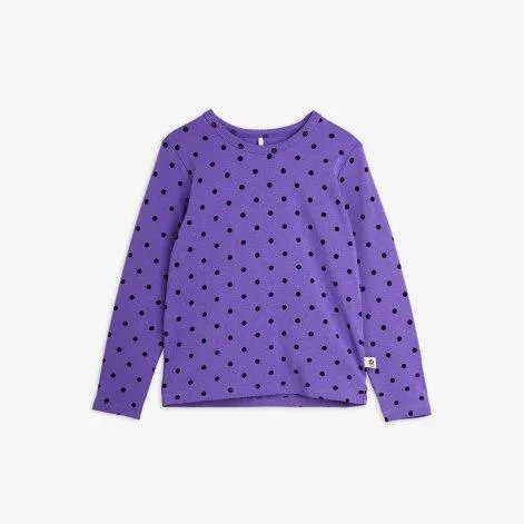 Long sleeve shirt polka dot purple - Mini Rodini