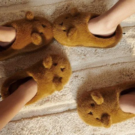 Slippers Aviaja Bear Golden caramel - LIEWOOD