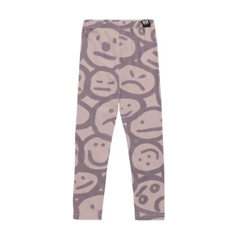 Leggings Silly Faces Lilas - Little Man Happy