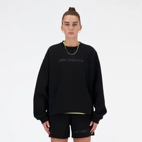 Sweatshirt Hyper Density Triple Knit Crew black - New Balance