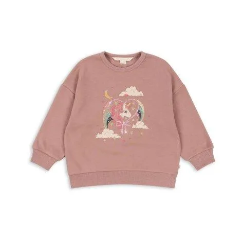 Lou Glitter Mahogany Rose sweatshirt - Konges Sløjd