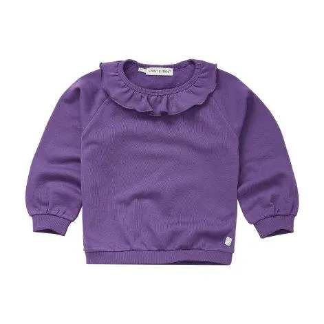 Sweatshirt Ruffle Collar Purple - Sproet & Sprout