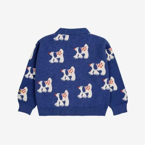 Baby Strickjacke Fairy Dog Navy Blue - Bobo Choses