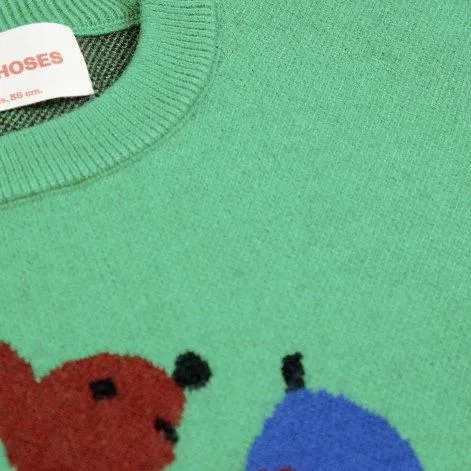 Baby Pullover Hungry Squirrel Green - Bobo Choses