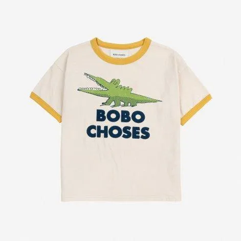 T-shirt Talking Crocodile White - Bobo Choses