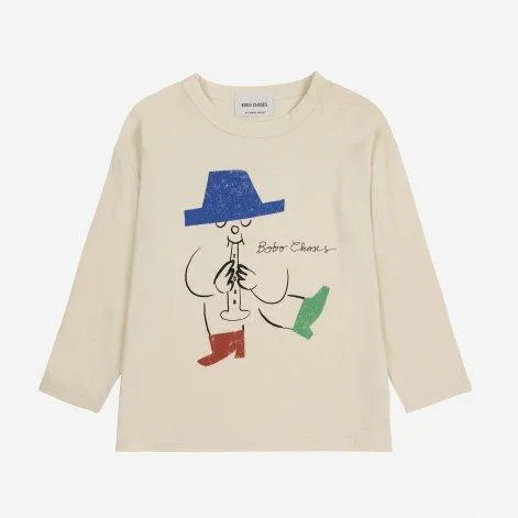 Langarmshirt Magic Flute Player White - Bobo Choses