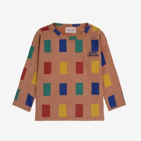 Long sleeve shirt Color Game All Over Brown - Bobo Choses