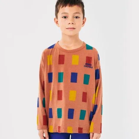 Langarmshirt Color Game All Over Brown - Bobo Choses