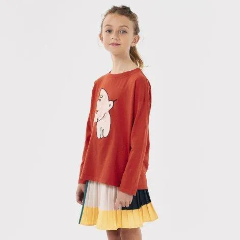 T-shirt à manches longues Freedom Bird Red - Bobo Choses