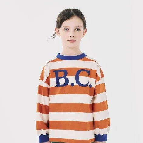 Long-sleeved shirt BC Stripes Orange - Bobo Choses