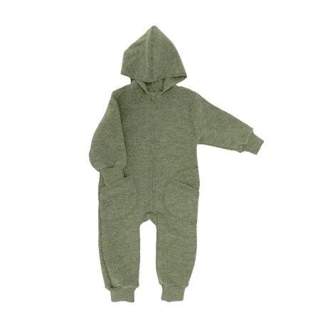 Overall merino wool sage green melange - Engel Natur