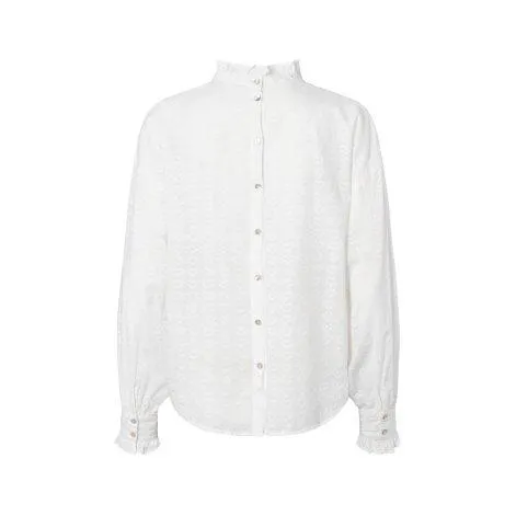 Bluse Dobby Hearts White - MarMar Copenhagen