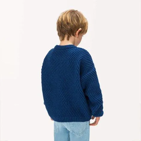 Sweater Round Neck Royal Blue - MATONA