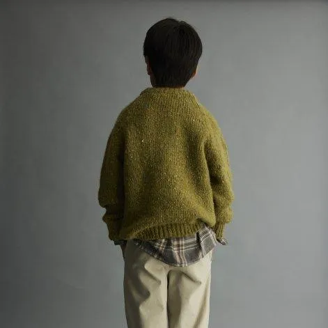 Knitted sweater Drewk2284 Green - Cozmo