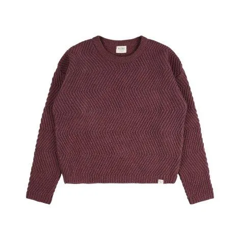 Knitted sweater Round Neck Berry - MATONA