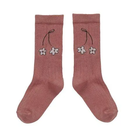 Socken Cherry Flower Mauve - Sproet & Sprout