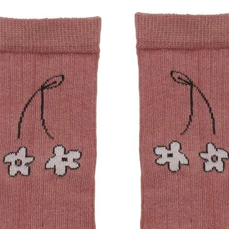 Cherry Flower Mauve socks - Sproet & Sprout