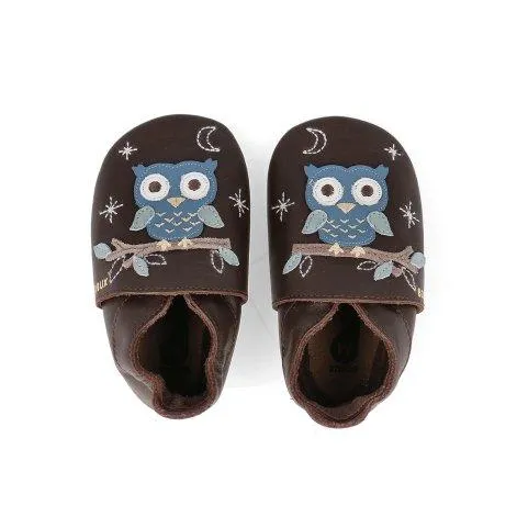 Bobux Night Owl Semelle souple chocolat - Bobux