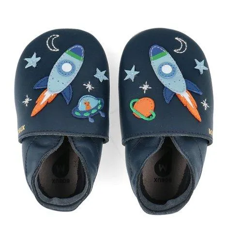 Bobux Cosmic Rocket Soft Sole navy - Bobux