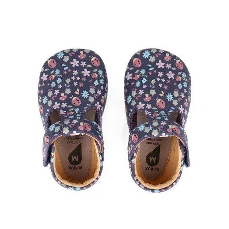 Bobux Meadow Soft Sole grape floral - Bobux