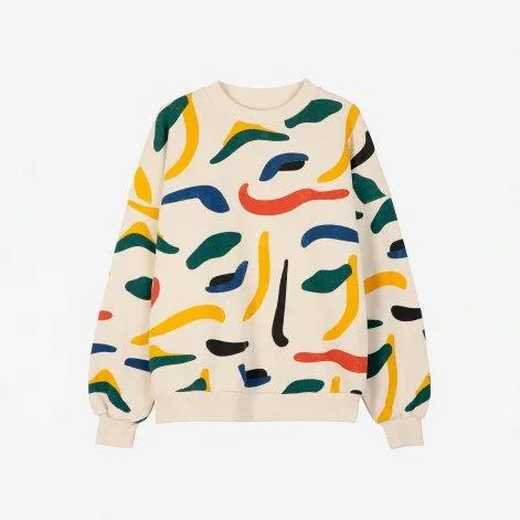 Sweat-shirt Brushstrokes imprimé multicolore - Bobo Choses