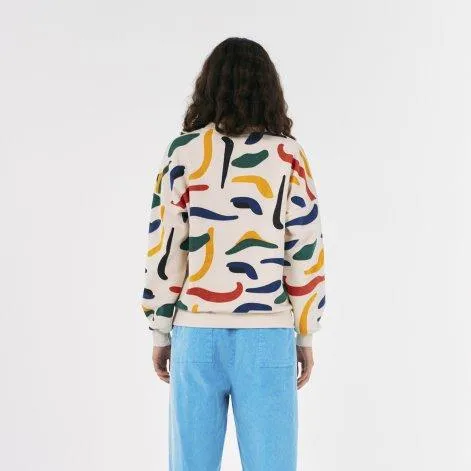 Sweatshirt Brushstrokes Printed Multicolor - Bobo Choses