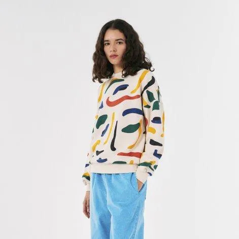 Sweatshirt Brushstrokes Printed Multicolor - Bobo Choses