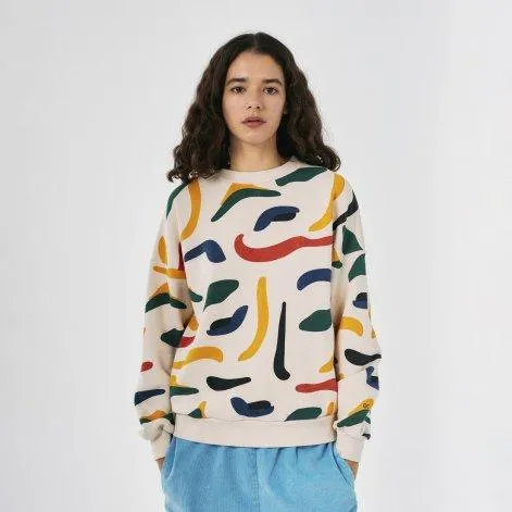 Sweat-shirt Brushstrokes imprimé multicolore - Bobo Choses