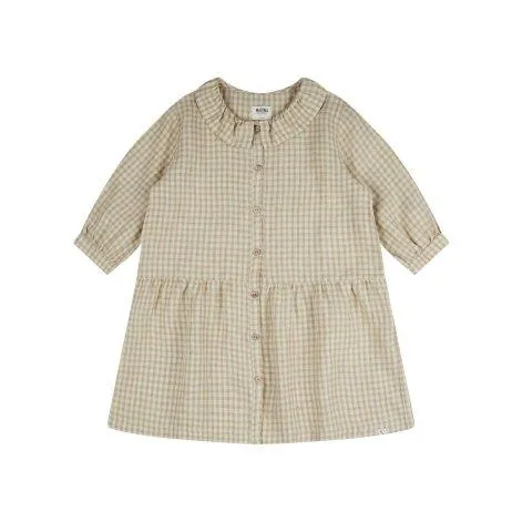 Dress Frill Collar Dijon Check - MATONA