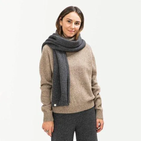 Knitted scarf Graphite - MATONA