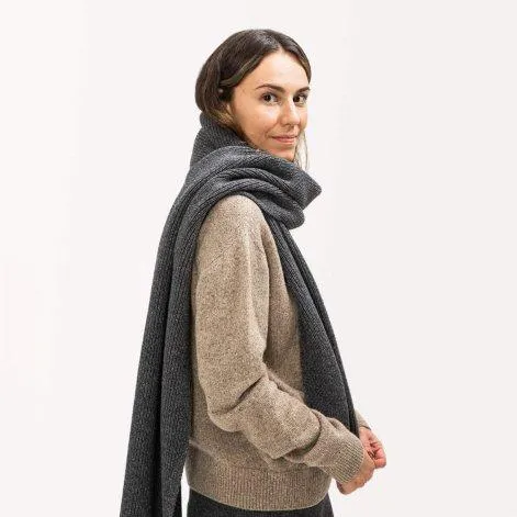 Knitted scarf Graphite - MATONA