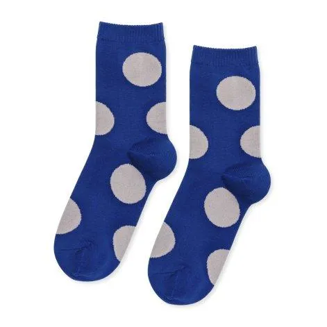 Chaussettes Rie Crew - Cobalt - Hansel From Basel