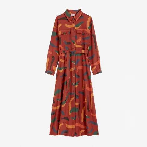 Dress Brushstrokes Dark Brown - Bobo Choses