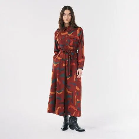 Dress Brushstrokes Dark Brown - Bobo Choses