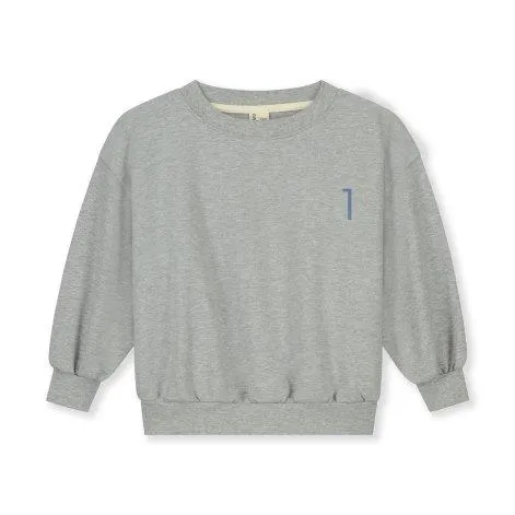 Birthday Sweatshirt 1 Grey Melange Blue Moon - Gray Label