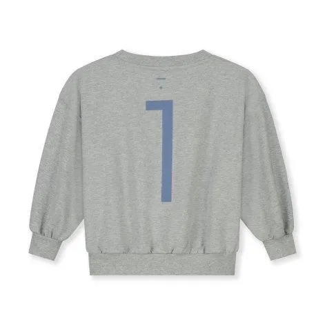 Sweatshirt 1 Grey Melange Blue Moon - Gray Label