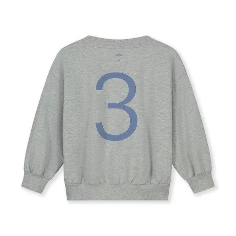 Birthday Sweatshirt 3 Grey Melange Blue Moon - Gray Label