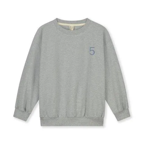 Sweatshirt 5 Grey Melange Blue Moon - Gray Label