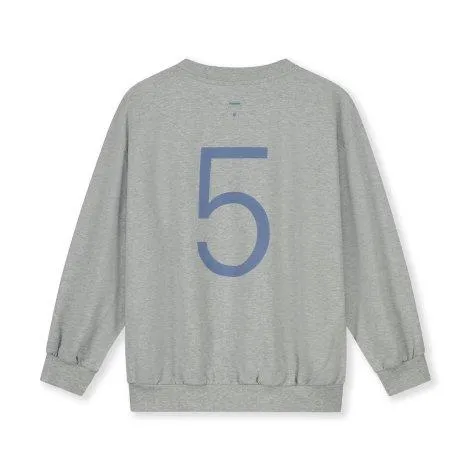 Sweatshirt 5 Grey Melange Blue Moon - Gray Label