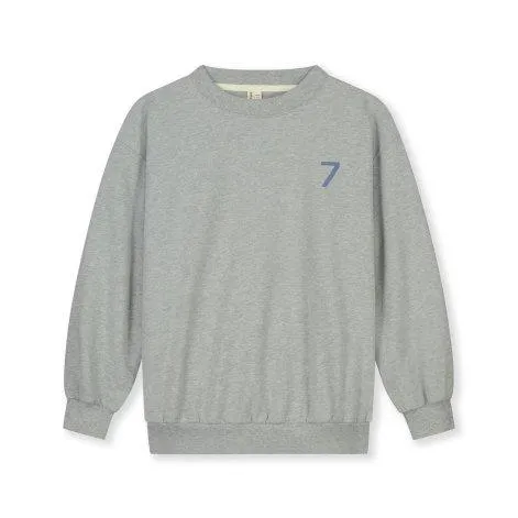 Sweatshirt 7 Grey Melange Blue Moon - Gray Label