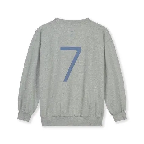 Sweatshirt 7 Grey Melange Blue Moon - Gray Label