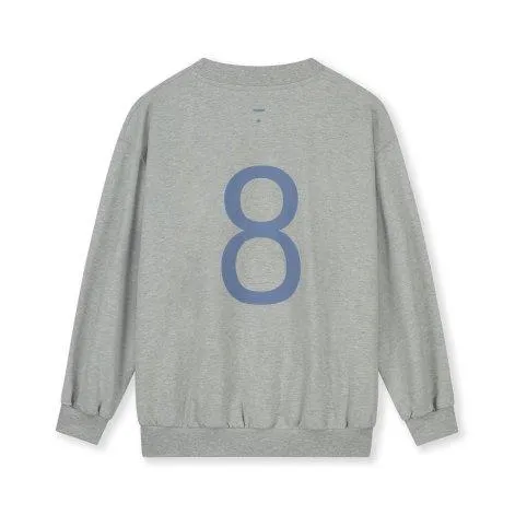 Sweatshirt 8 Grey Melange Blue Moon - Gray Label