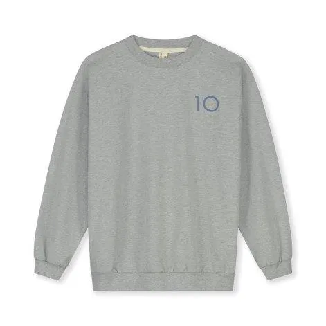 Sweatshirt 10 Grey Melange Blue Moon - Gray Label