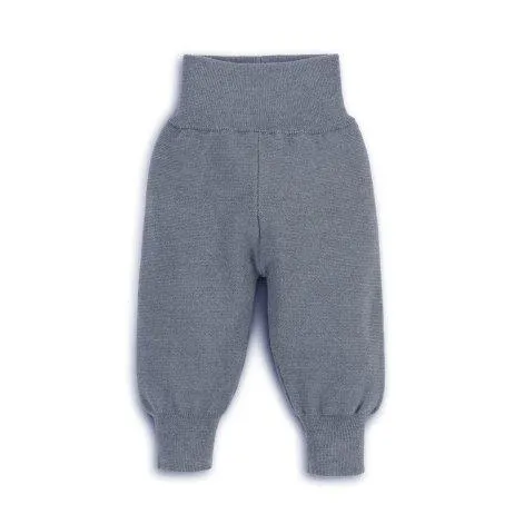 Baby Feinstrick Hose mit hohem Bündchen rauchblau - Halfen