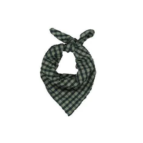 Airo Dark Leaf Check scarf - MarMar Copenhagen